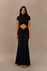 2026 Party Long Hollow-Out Ruched Bodycon Maxi Dress view 3